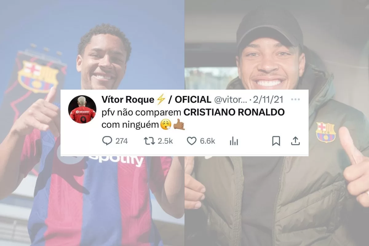 Viralizam Tuítes Do Novo Reforço Do Barcelona, Vitor Roque, Exaltando ...