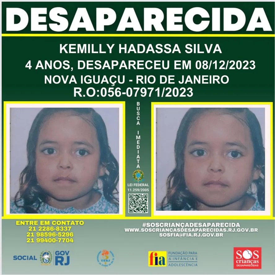 Família busca informações sobre menina de 12 anos desaparecida