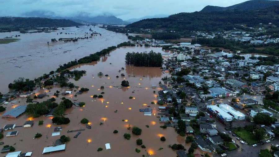 Rio Grande do Sul em baixo d'agua | Foto: Reprodução/UOL