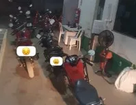 Operação da polícia militar em Buritis apreende 10 motos usadas para "arruaça" | Foto: Reprodução/Redes sociais