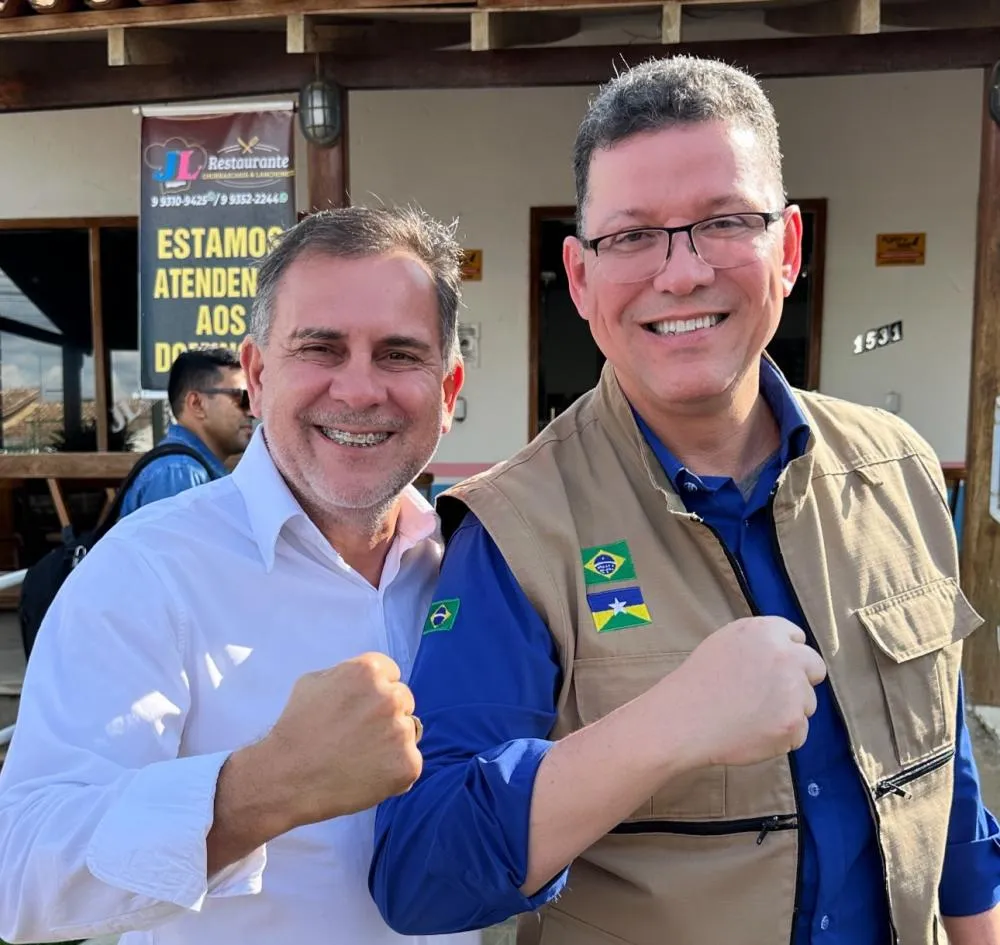  Valtair Fritz ao lado do Governador Marcos Rocha | Foto: Reprodução/Redes sociais
