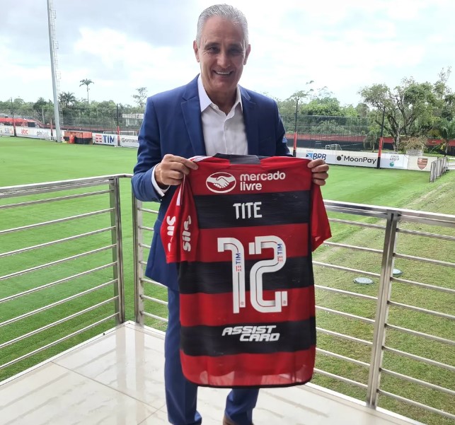 Tite é o novo técnico do Flamengo — Foto: Nathã Soares/Flamengo