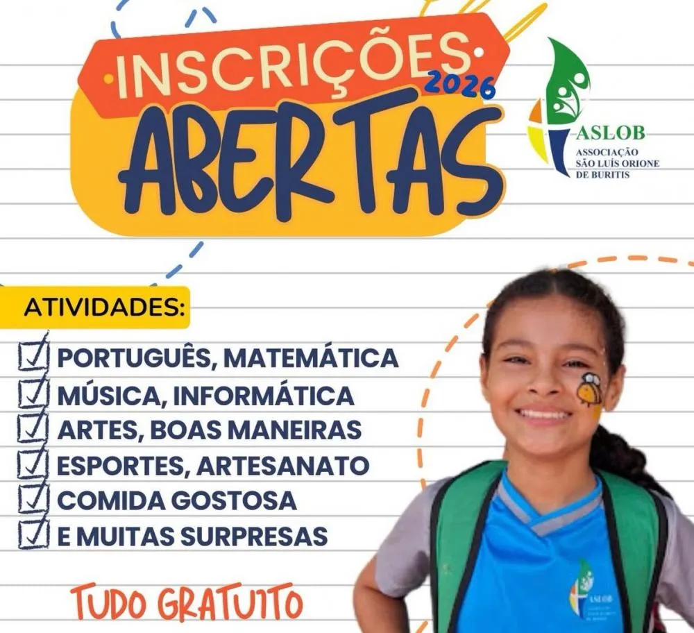 Oportunidade: ASLOB abre inscrições gratuitas para atividades socioeducativas em 2026