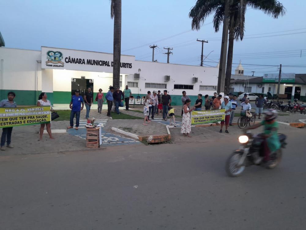Manifestação na ultima sexta-feira em Buritis, RO - Foto: Reprodução/WhatsApp