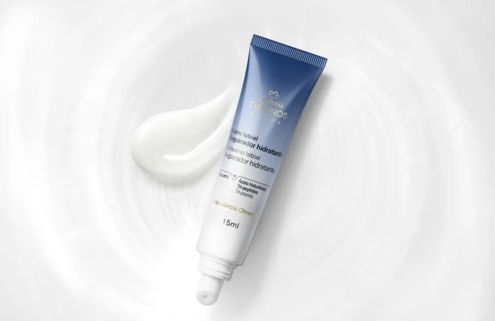 Natura Chronos Derma lança balm labial reparador com hidratação imediata