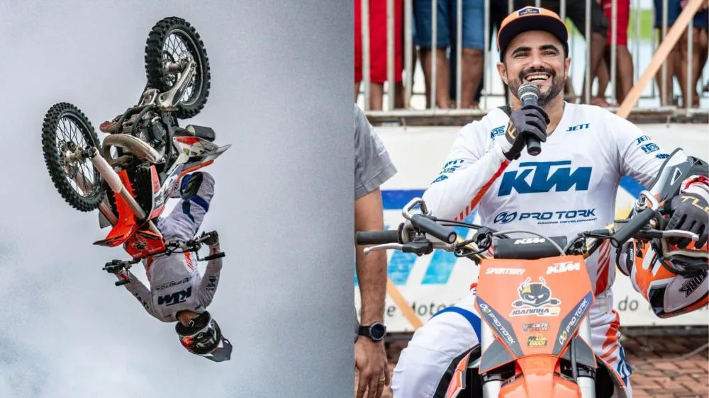 Dez vezes campeão brasileiro de Motocross Freestyle apresenta show de FMX numa das maiores feiras agro de Rondônia