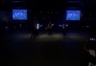 Fanfarra do Clube Parousia no Escuro - Foto: Reprodução - WhatsApp