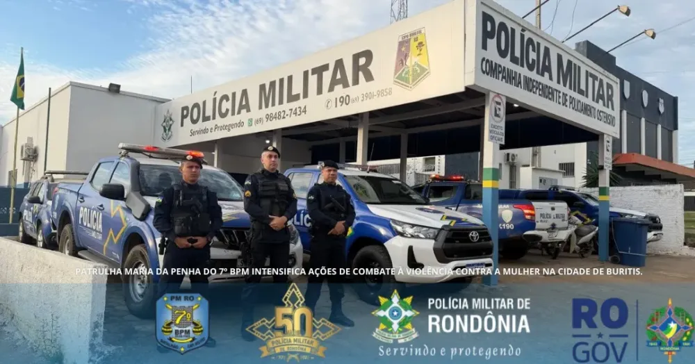 Patrulha Maria da Penha intensifica fiscalizações e combate à violência em Buritis